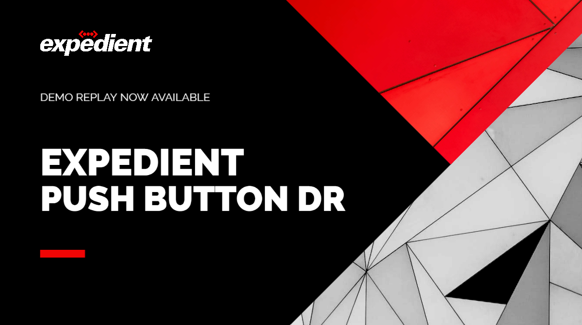 Push Button Disaster Recovery - The Fastest DRaaS In The Business ...
