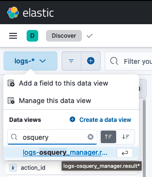 Select Osquery Dataview